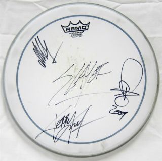 Slayer Authentic Autographed Drum Head Signed 2009 Tour Band Members