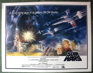 Star Wars: Episode Iv - A Hope (20th Century Fox,  1977) Us Half Sheet 22 ".