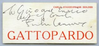 1964 John Lennon Signed Business Card Caiazzo Cox