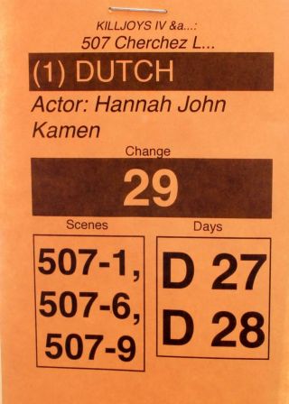 Killjoys Dutch Hannah John - Kamen Screen Worn Prision Coveralls Ep 504 - 507 5