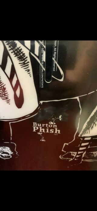 Pollock Burton Fish snowboard with Phish Junta graphic Not Print Poster MSG NYE 3