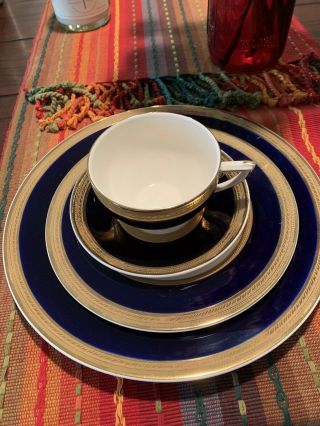 Crown Ducal China Colfax Cobalt Blue…pattern 5056
