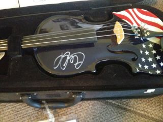 Charlie daniels autograph fiddle NRA limited with signed pic CD Fiddle and more 4