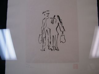 John Lennon Yoko Ono Signed Lithograph Limited 50/300 “the First One 1977”