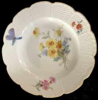 8 Antiques meissen porcelain Plates Art Nouveau Naturalistic A 11