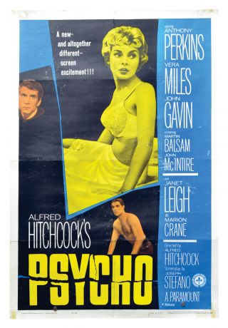 Alfred Hitchcock Psycho Us Poster For Release 1960 Film 140063
