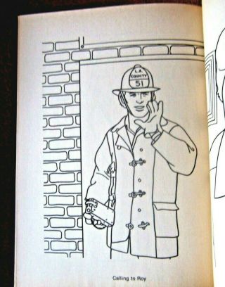 VINTAGE - EMERGENCY - (TV SHOW) COLORING BOOK - 1977 AUTHORIZED ED. 2
