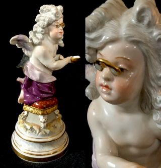 Rare Antique Meissen Porcelain Cupid L115 As Physical
