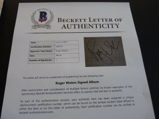 Roger Waters Pink The Wall Autographed Signed LP Beckett Certified 3