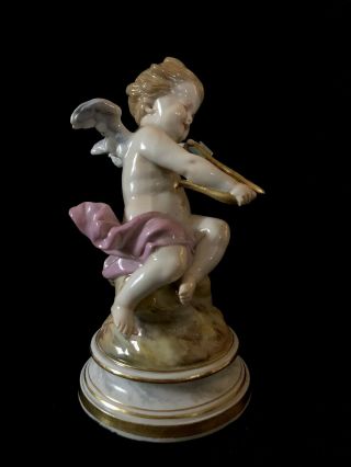 Rare Antique meissen porcelain Cupid L104 As Archer 4