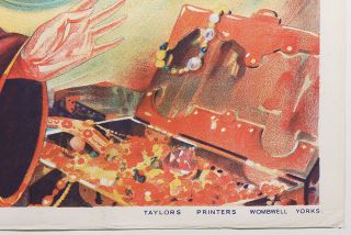 Fine Art Deco 1930s Aladdin Pin - Up Orientalist Theater Poster Stone Lithography 4