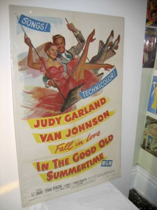 In The Good Old Summertime 1949 Movie Poster Judy Garland,  Van Johnson