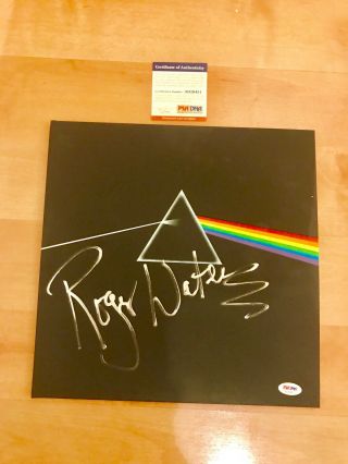 Roger Waters Signed Pink Floyd Dark Side Of The Moon Album Lp Vinyl Psa Dna Cert