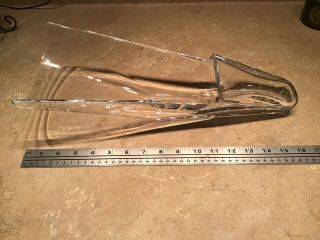 Baccarat Crystal Diva Slipper Vase / Centerpiece - 16 " Long -
