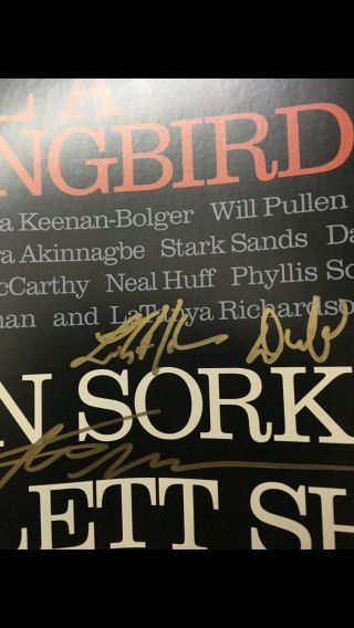 To Kill A Mockingbird Cast Signed Broadway Poster Window Card 4