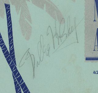 BILLIE HOLIDAY signed 1940s CLUB ALABAM folder WWII 4