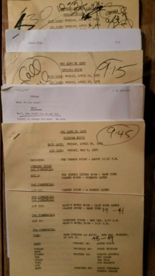 One Life to Live incomplete scripts,  1975 3