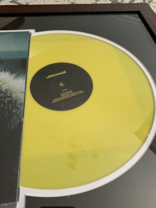 Beyonce Lemonade LP Framed & Personally Autographed By Beyonce - Authenticated 4