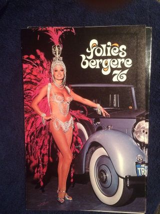 Tropicana Hotel Casino Folies Bergere 1976 Program Las Vegas Nevada