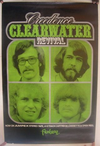 Creedence Clearwater Revival Poster Ccr C.  C.  R.  John Tom Fogerty Stu Cook