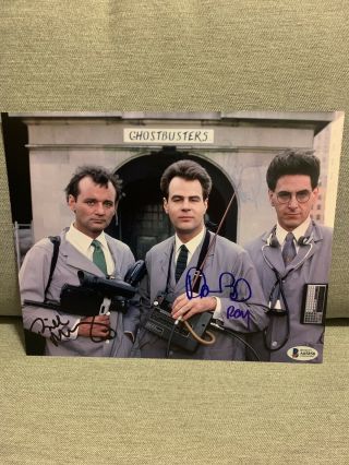 Ghostbusters Bill Murray & Dan Aykroyd Signed Autograph 8x10 Beckett Bas Cert