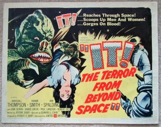 It The Terror From Beyond Space 1958 Insrt Movie Poster Rld Ex