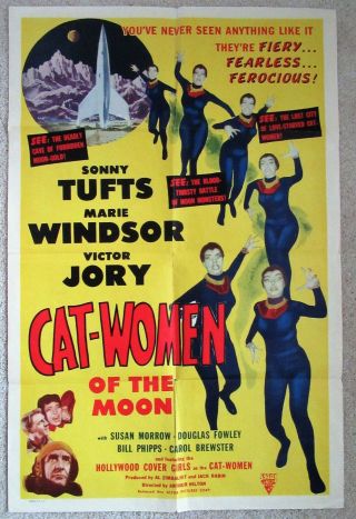 Cat Women Of The Moon 1953 1sht Movie Poster Fld Ex