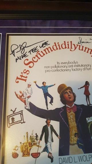 Gene Wilder Willy Wonka Cast 10 Signed Golden Ticket PSA JSA LOA 3