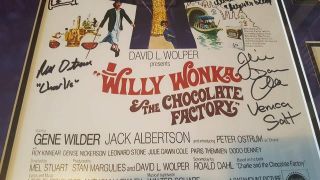 Gene Wilder Willy Wonka Cast 10 Signed Golden Ticket PSA JSA LOA 5