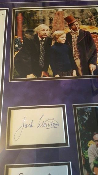 Gene Wilder Willy Wonka Cast 10 Signed Golden Ticket PSA JSA LOA 7
