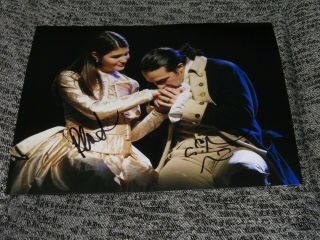 Lin - Manuel Miranda Phillipa Soo Signed Hamilton Broadway 8x10 Photo