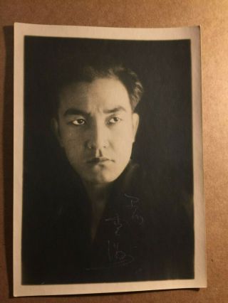 Sessue Hayakawa Very Rare Very Early Vintage Autographed Photo 1910s