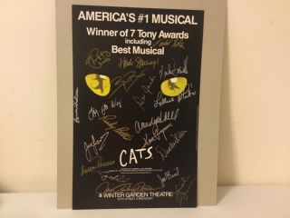 Cats Broadway Musical Autographed Poster Lilias White Bryan Batt