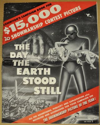The Day The Earth Stood Still 1951 Pressbook Michael Rennie Patricia Neal