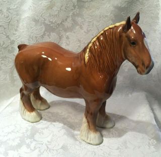 Vintage Beswick Shire Horse - 818 - Chestnut