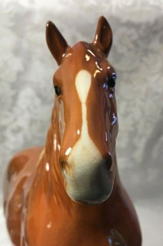 Vintage Beswick Shire Horse - 818 - Chestnut 3