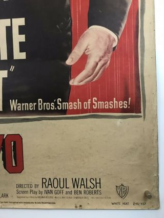 WHITE HEAT Movie Poster (Good) 40X60 1949 James Cagney Virginia Mayo 051 4