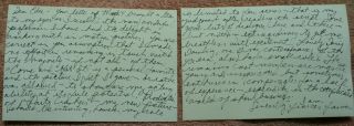 Frances Farmer Signed Autographed Handwritten Note - Rare Item Vintage Actress