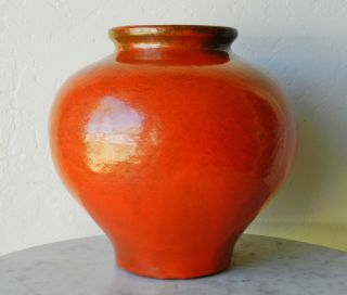 Vintage 1930 ' s Catalina Island Toyon Red Clay Vase California Art Deco Pottery 7