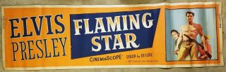 Flaming Star Elvis Presley 1960 24x82 Movie Poster Banner