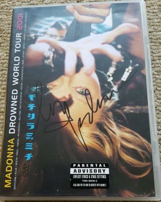 Madonna Drowned World Tour Dvd Signed Autographed Passes Promo Rare Madame X