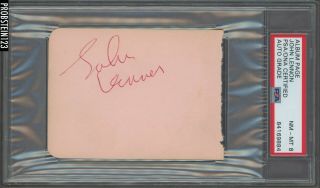 The Beatles John Lennon Signed Album Page Psa/dna 8 Red Ink Auto Autograph