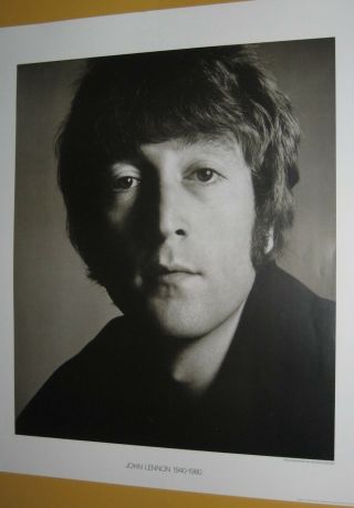 Large Richard Avedon 1967 John Lennon Beatles Print - 1st Only Print