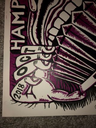 Official 2018 Phish Hampton VA Pollock Poster 3