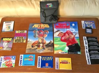 Nintendo Game Boy Metroid 2 Golf Classic Poster Bowling Game Instruction Book