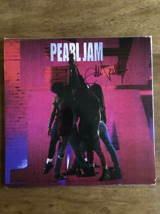 Pearl Jam Eddie Vedder Signed Ten “10 Album Vinyl Jsa Record Proof Autograph