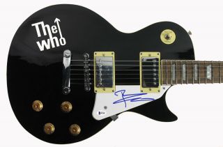 Pete Townshend The Who Authentic Signed Electric Guitar Autographed Bas B71697