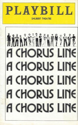 Donna Mckechnie " A Chorus Line " Marvin Hamlisch / Michael Bennett 1975 Playbill
