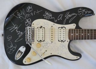 No Doubt All 4 Body Signed Autographed Guitar Bas Real Certified Gwen Stefani