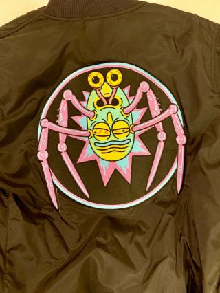 Adult Swim Fest Exclusive - Daylight Curfew Rick And Morty Bomber Jacket Black L